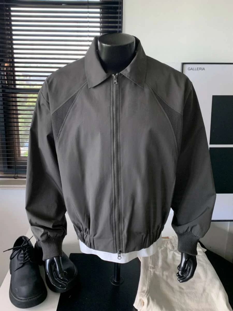 

Мужская жесткая летная куртка с воротником с защитой от футболки, осенняя одежда, повседневная верхняя одежда свободного покроя, молодежная мода для отдыха