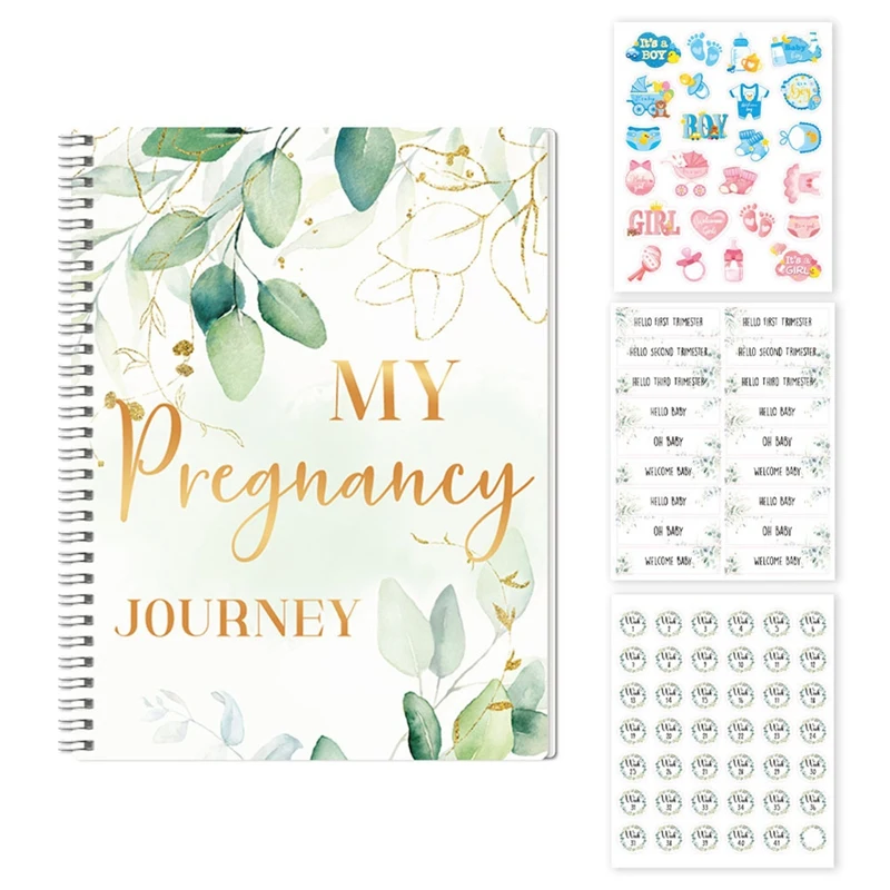 Pregnancy Journals For First Time Mom - Pregnancy Book & Planner - Pregnancy Must Haves - With Calendar, Best Gifts