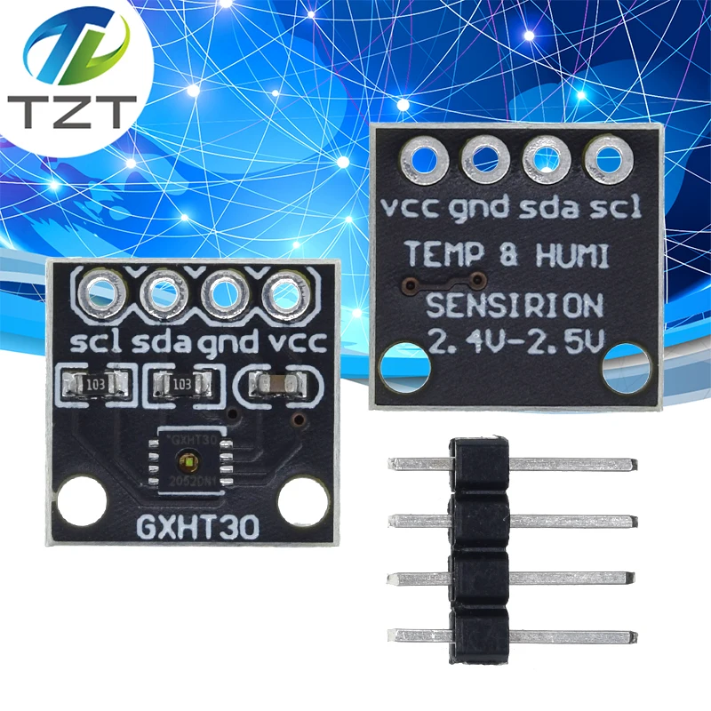 GXHT30 Temperature Humidity Sensor Module Microcontroller IIC I2C Breakout Weather Compliant Compatible SHT31 SHT30 For Arduino