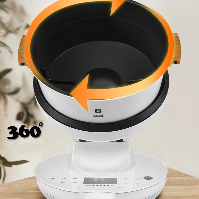 220V Automatic Rotary Cooking Machine Multi-function Electric Stir Frying Pot Non-Stick Smart Stirring Wok Rice Cooker CS260B