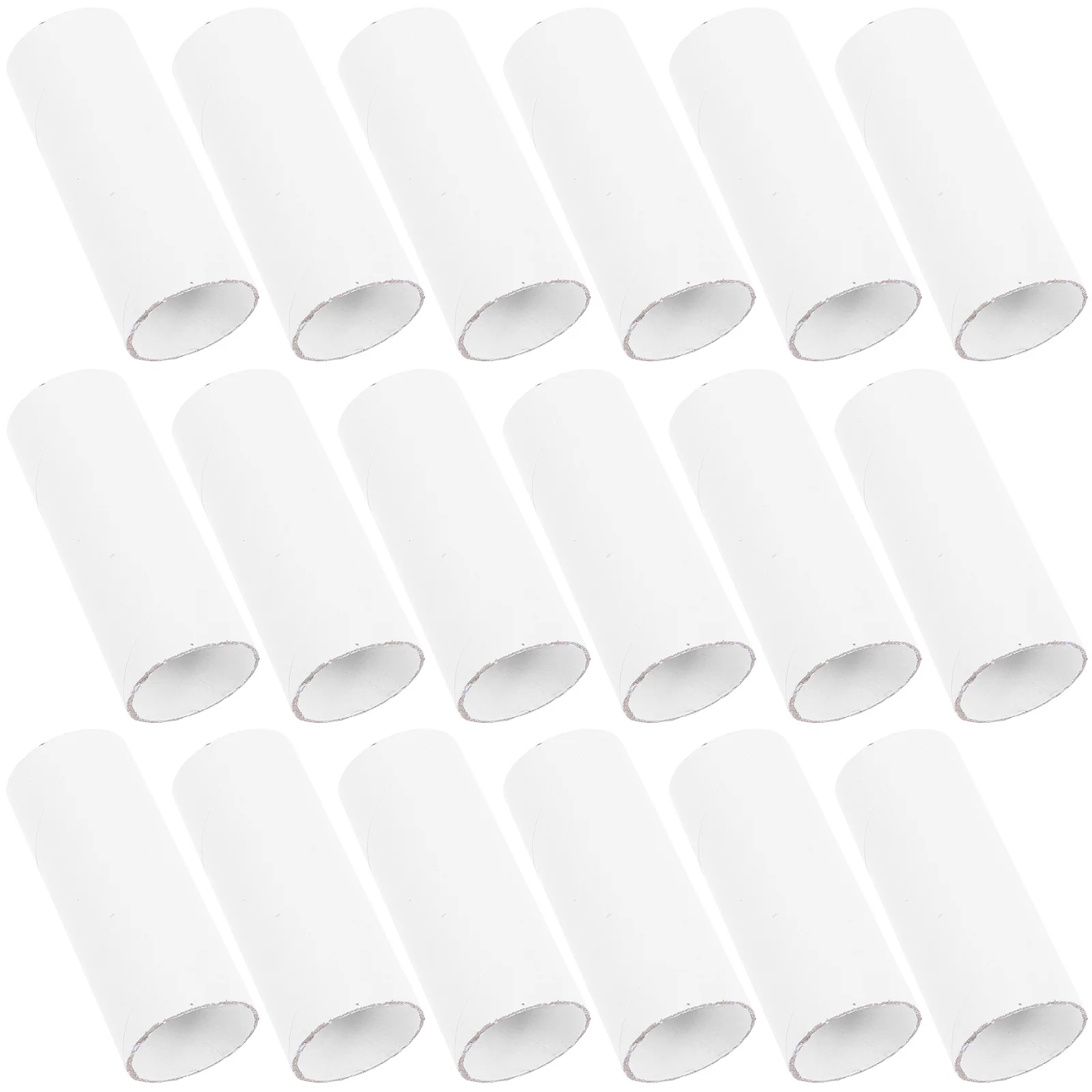20 pçs artesanato rolos tubos de papelão para crianças classe de arte diy tubo de papel kraft suprimentos tubo de papelão branco produto de papel de escritório