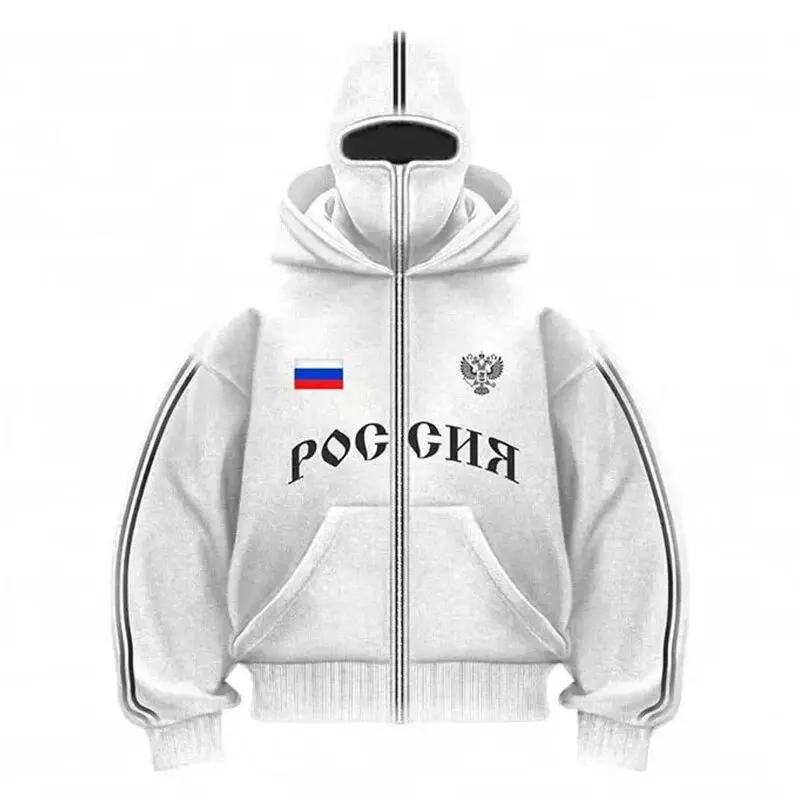 Amerikaans retro trendy merk dubbele hoed ontwerp brief vest met capuchon herfst en winter unisex casual losse Y2K streetwear hoodie