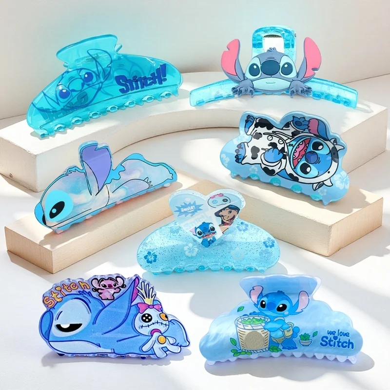 

A set of 7 Disney Stitch hair claws. You can have 7 different moods in 7 days.