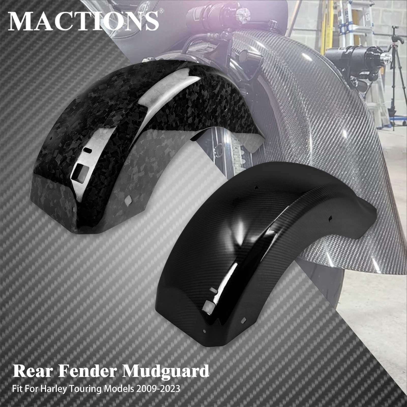 Motorcycle Rear Fender Mudguard Protector Cover For Harley Touring Road King Street Electra Glide Road Glide FLHTK  2009-2023