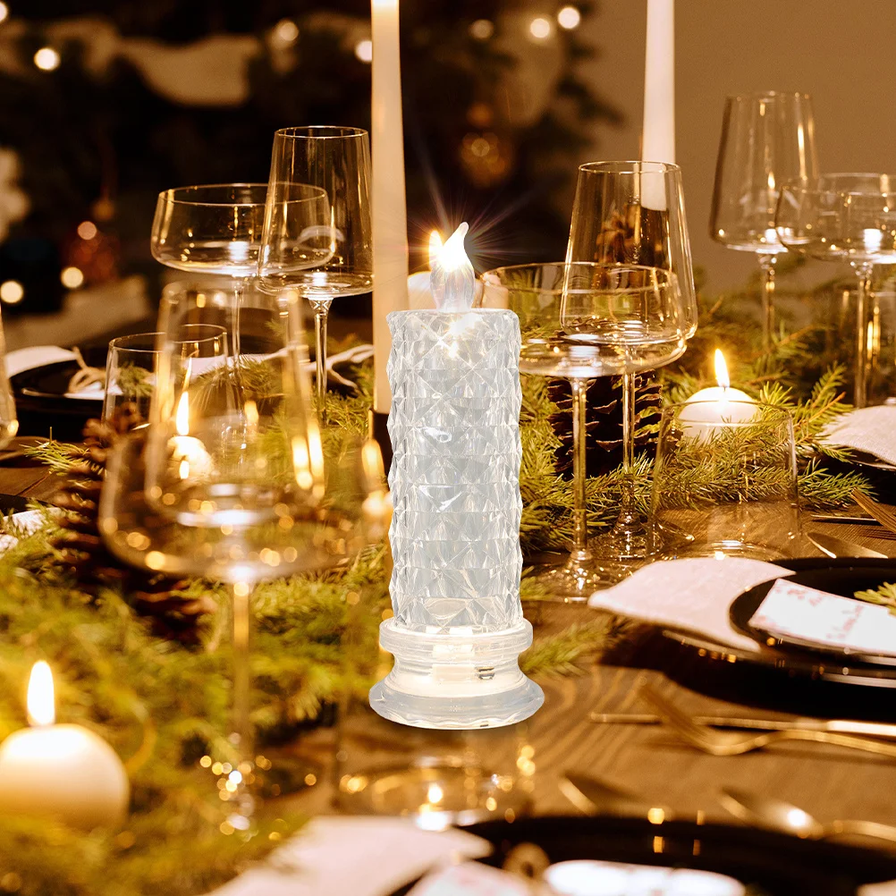 Velas eléctricas sin llama, luz romántica para el Día de San Valentín, dormitorio, decoración del hogar, velas eléctricas, 2 uds.