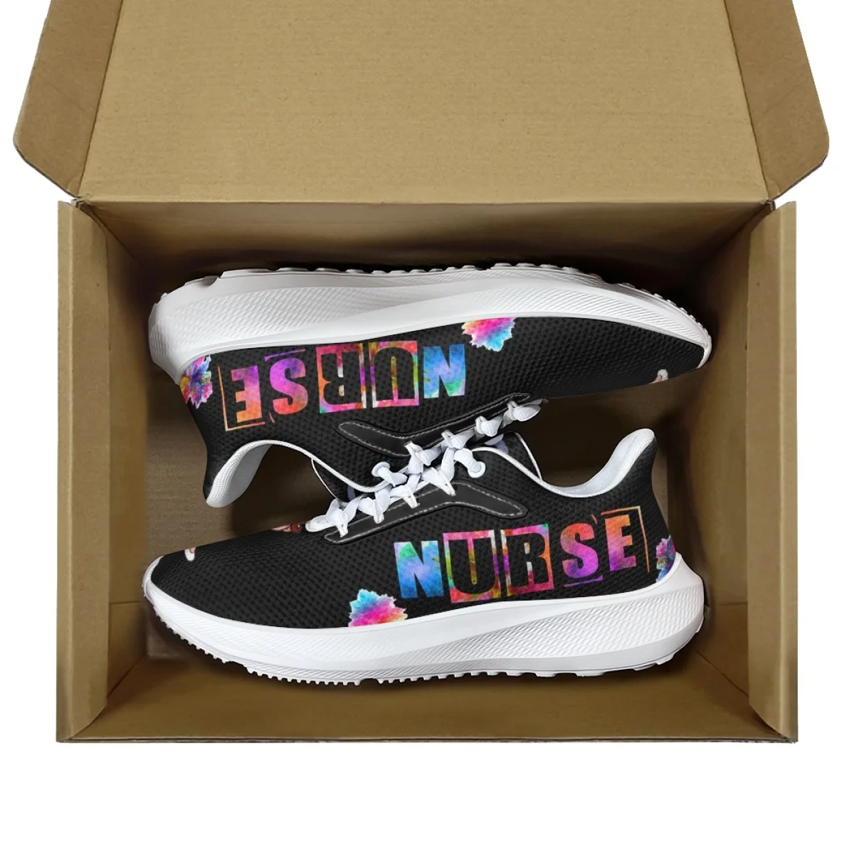 EMT EMS Paramedics Cartoon Nurse Pattern Men Spring Autumn Sport Shoes Outdoor Travel Breathable Woman Sneakers Print On Demand