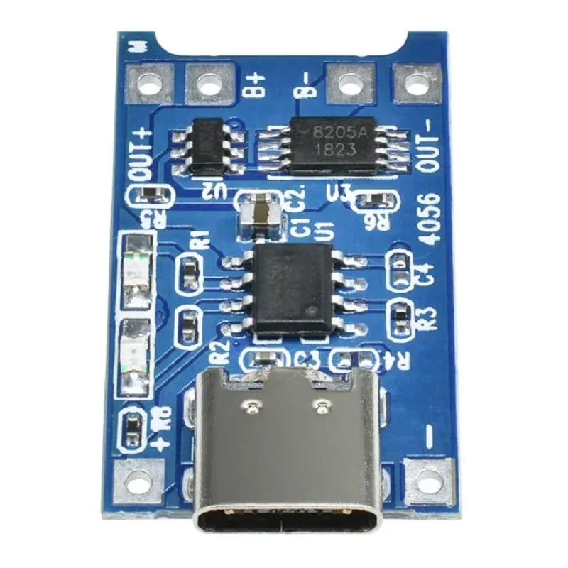 5-50pcs TP4056 5V 1A Type-c USB 18650 Lithium Battery Charging Board Charger Module with Protection Dual Functions