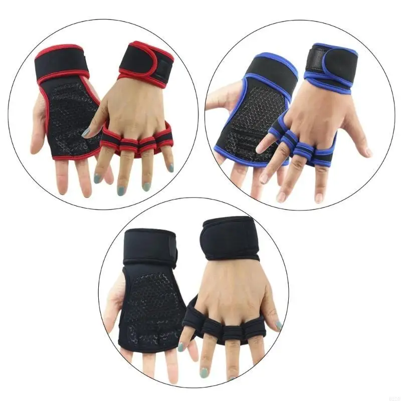  Open Gym Gloves Weight Lifting Gloves with Wrist Support Workout Gloves