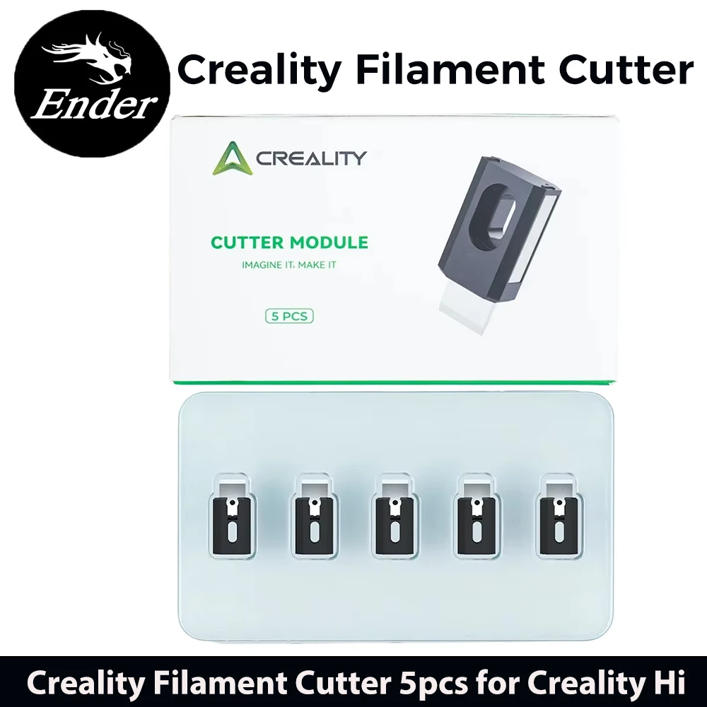 

Резак для нити Creality, 5 шт., для Creality Hi, быстрый отрез, оригинальные детали для 3D-принтера, высокая прочность, быстрая замена