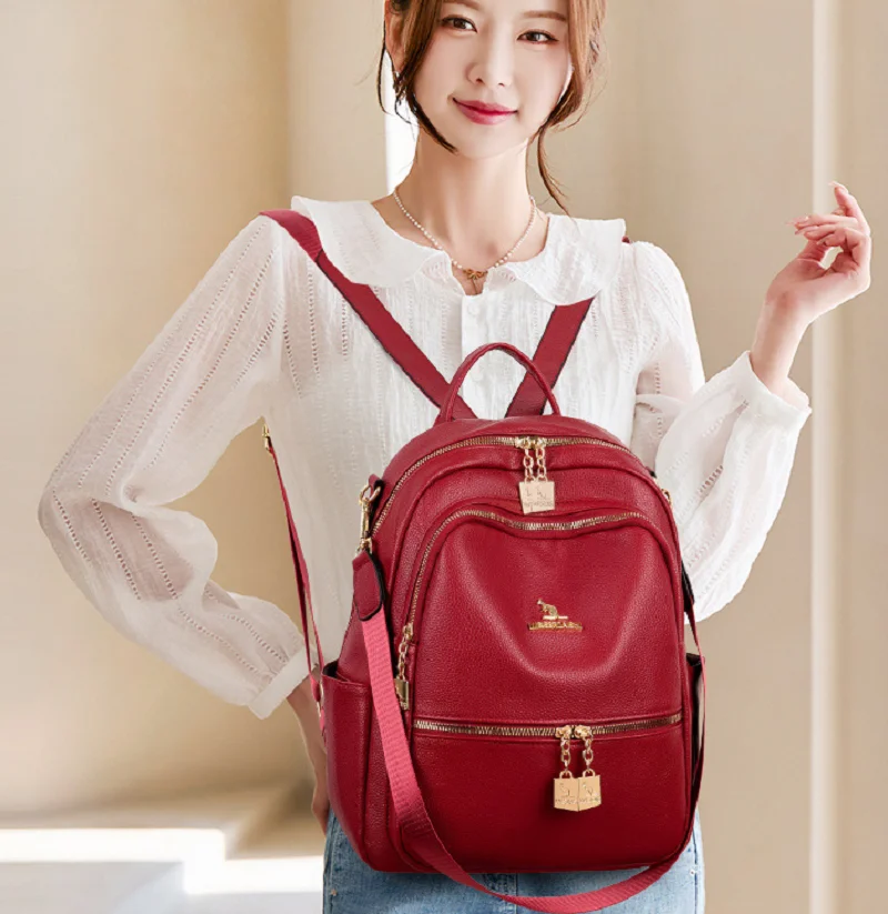 2026-korean-new-women's-fashion-high-quality-leather-travel-backpacks-large-capacity-shoulder-bags-school-bag-crossbody-backpack