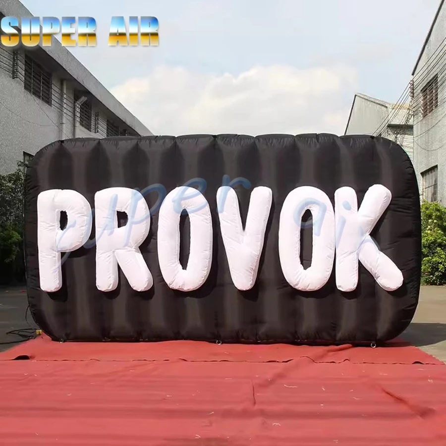 Customized figure air balloon inflatable letter with lighting for party decoration