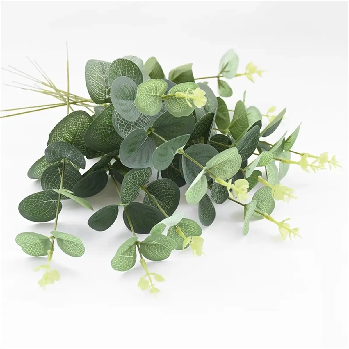 20PCS Fake Plants Silk Eucalyptus Leaf Diy Decorations for Home Garden Wedding Scrapbooking Artificial Flower &LICG
