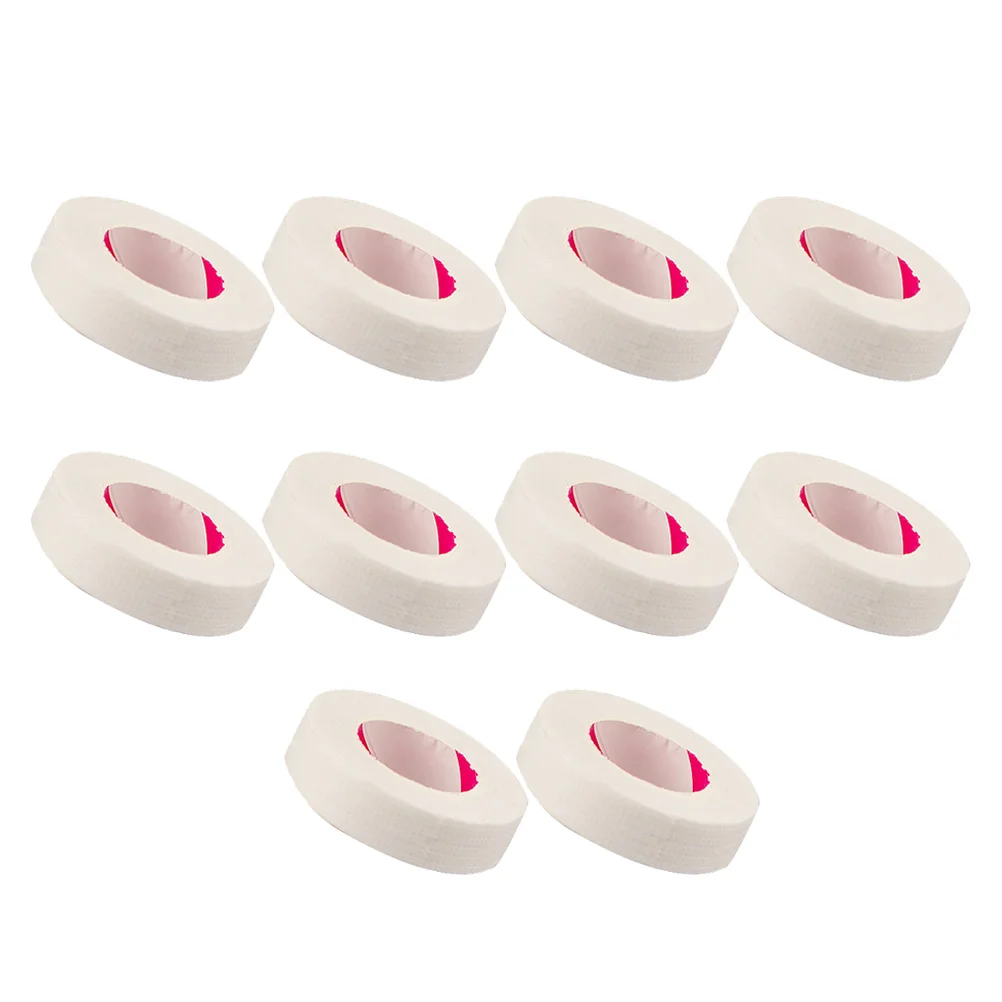 

10 Rolls Eyelash Isolation Tape Non woven Adhesive Fabric 9M Each Lash Extension Line Safe Comfortable Easy to Use