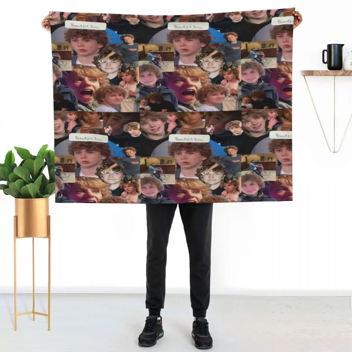 Percy Jackson walker scobell aesthetic Throw Blanket Thin Travel Decoratives Plaid on the sofa Large Blankets