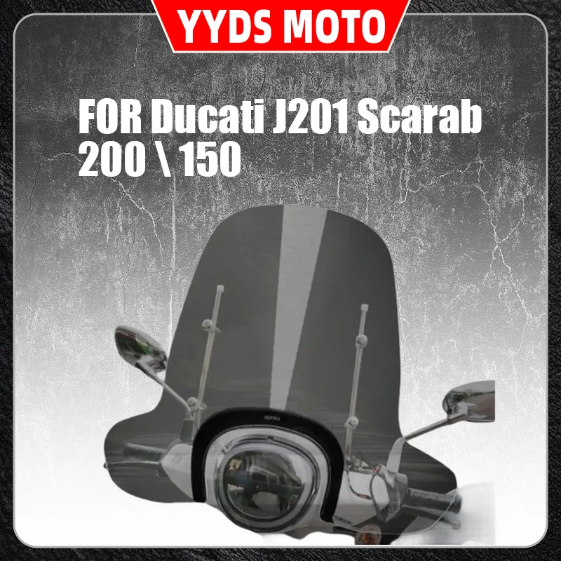 

FOR Ducati J201 Scarab 200 \ 150 Windshield Front Windshield Inlet Glass Raised New Model