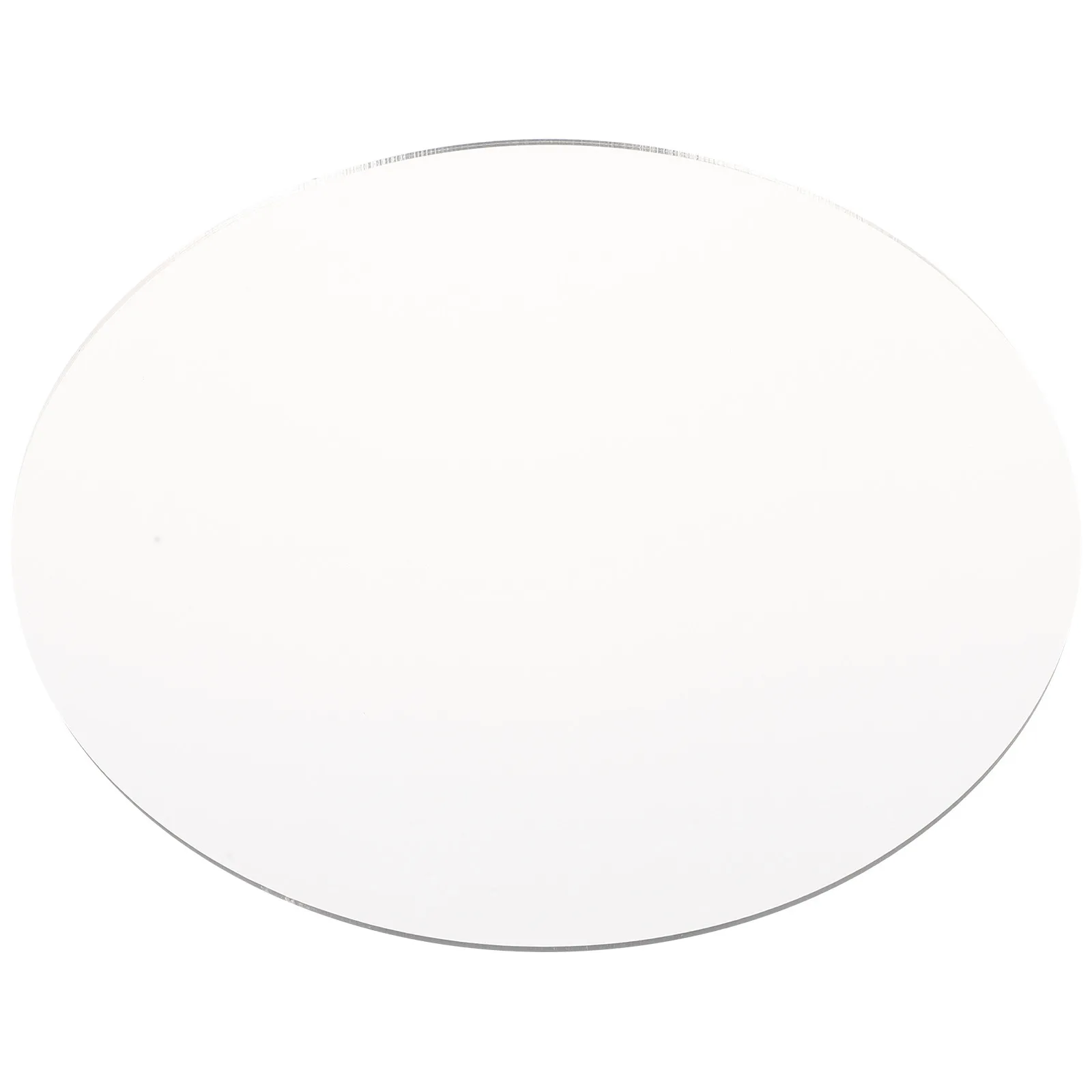 Simple Round Makeup Mirror Exquisite Acrylic Circular Mirror Disc for DIY Home Decor Dorm Room Desktop Vanity Use