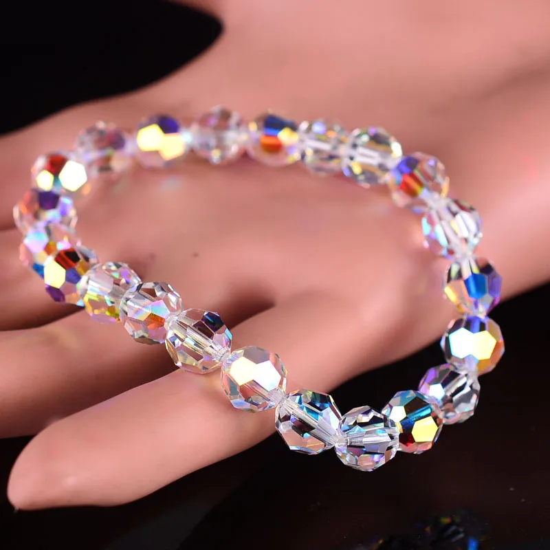 New Fashion Crystal Beaded Bracelets For Women Sweet Temperament Handwork Bracelets&Bangles Charms Jewelry Making