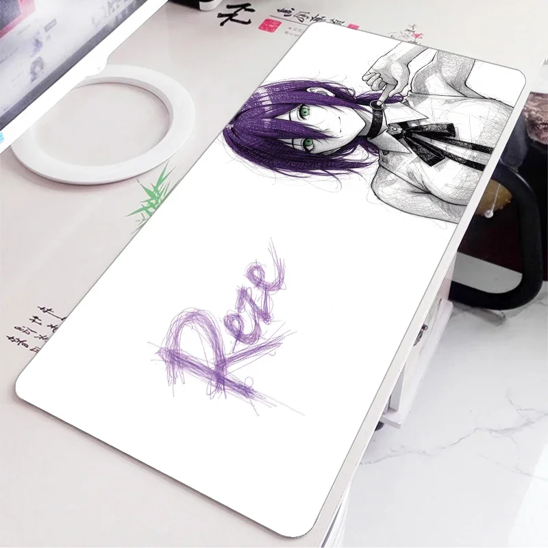 Hand-drawn Styles Sketch Anime Character Reze Gojo Satoru Zerotwo Rias Gremory Himejima Akeno Desk Mat Mouse Mat