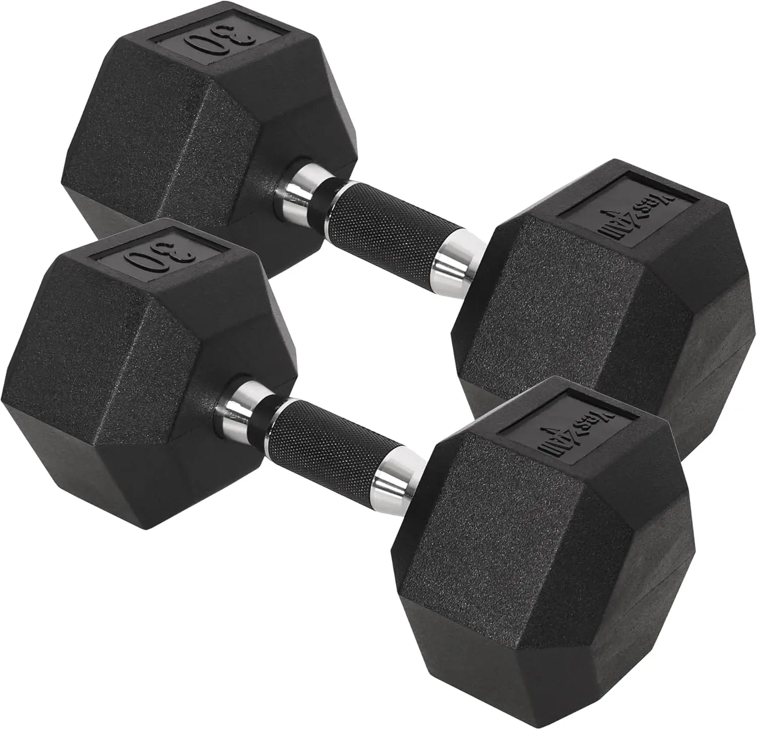 

Rubber Grip EncasedDumbbells u2013 Hand Weights With Anti Slip 10 30 LBS Pair