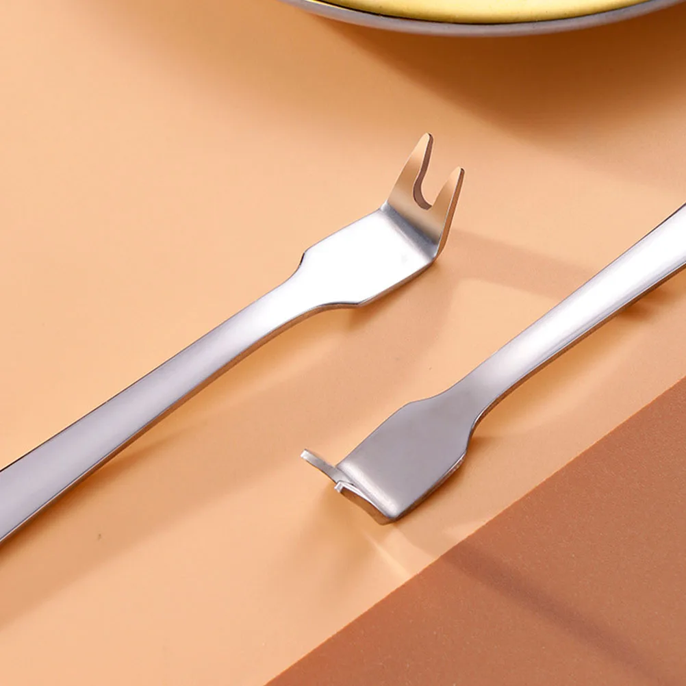 

5pcs Stainless Steel Meat Forks Long Handle Grill Fork For Camping Bbq Outdoor Picnic Cooking Portable Kitchen Gadgets