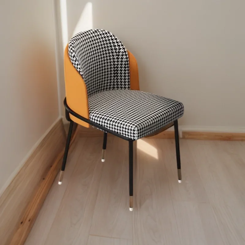 Shower Dining Room Chair Modern Armchairs Kitchen Furniture Office Minimalist Chairs Metal Design Home Krzeslo Soft DC-449