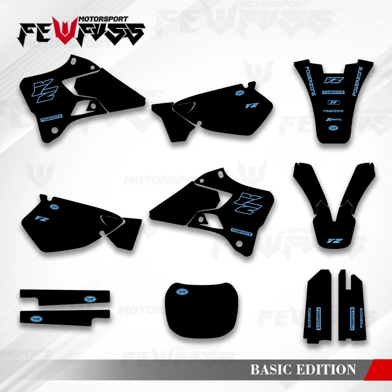 

Fewfuss Graphics Decals Stickers Motorcycle Background Custom For YAMAHA YZ125 250 1996 1997 1998 1999 2000 2001 003