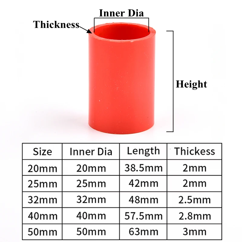 Raccord de tuyau en PVC rouge, 20mm ~ 50mm, connecteurs d'irrigation de jardin, coude à 90 °, joint 