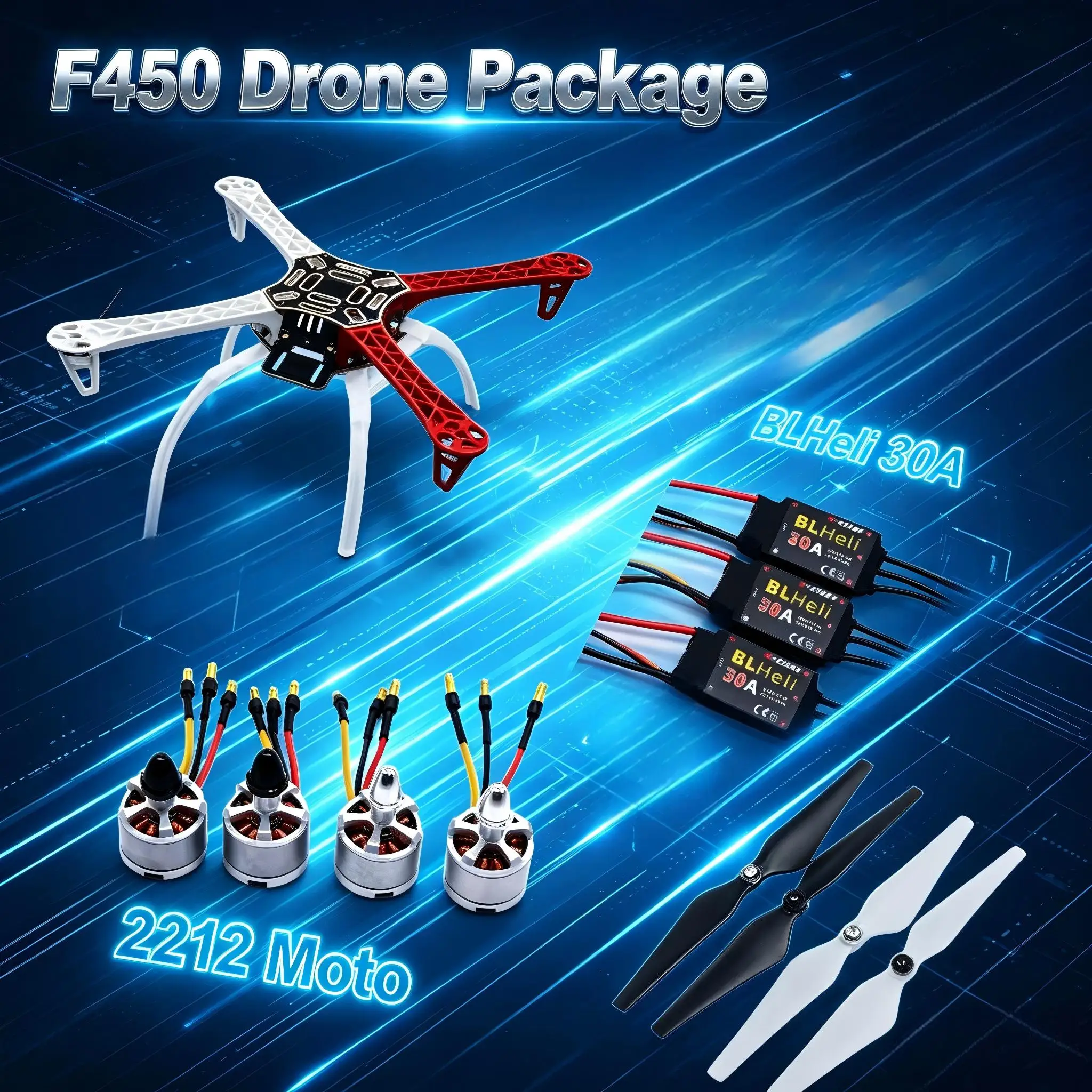 

Комплект дрона F450 с рамой 450 для APM PIXHAWK, 4-осевой радиоуправляемый мультикоптер, квадрокоптер, мультиротор с шасси