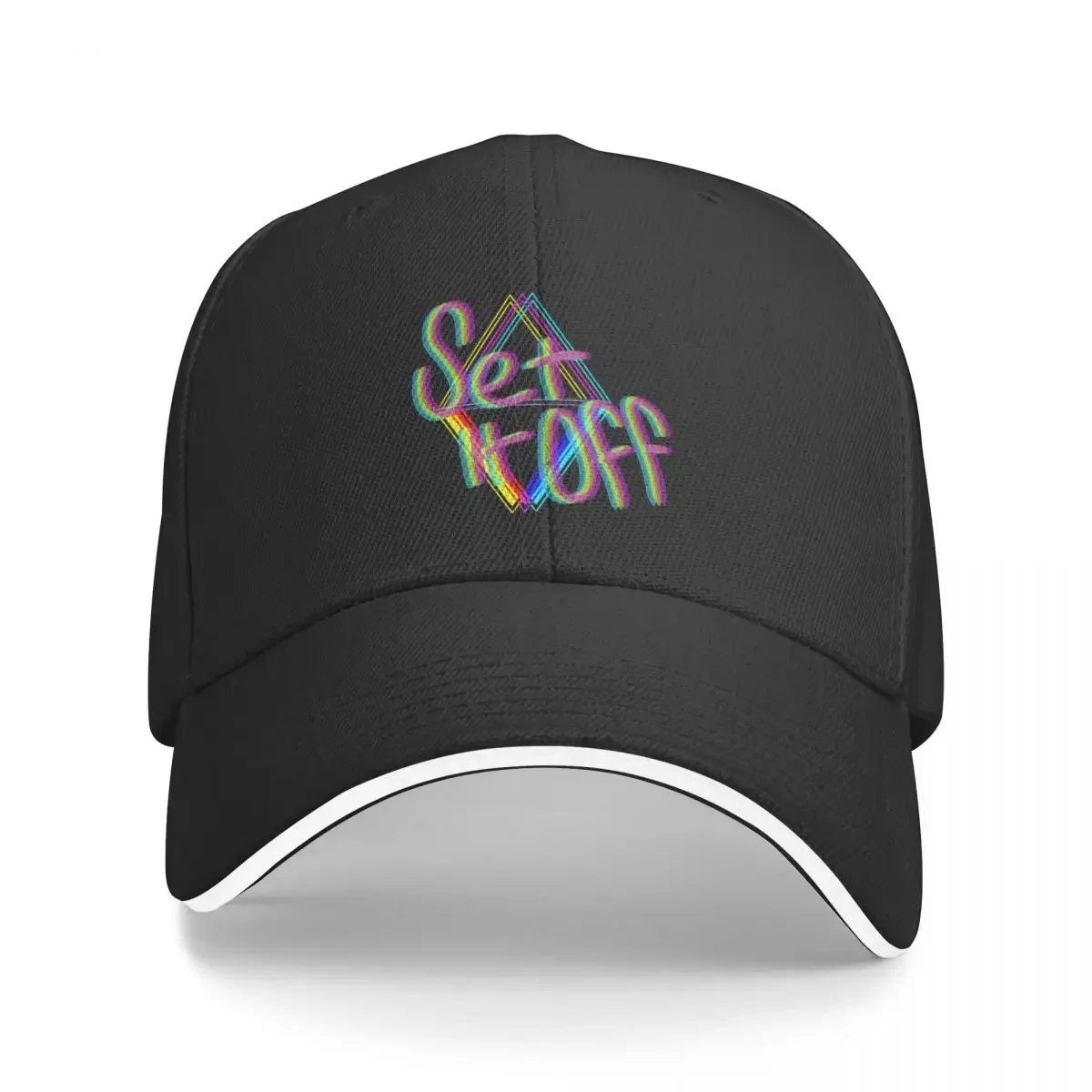 

Set it Off Band Elsewhere Album Neon Baseball Cap fashionable For Man Women's