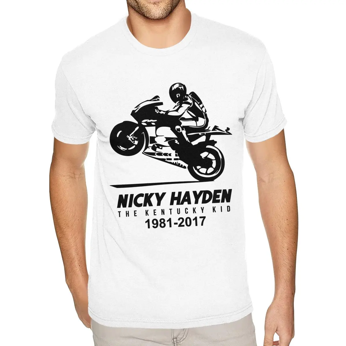 جرافيك 1981 نيكي هايدن 69 قمصان رجالي XXXL قصيرة الأكمام القطن الأبيض س الرقبة تي شيرت