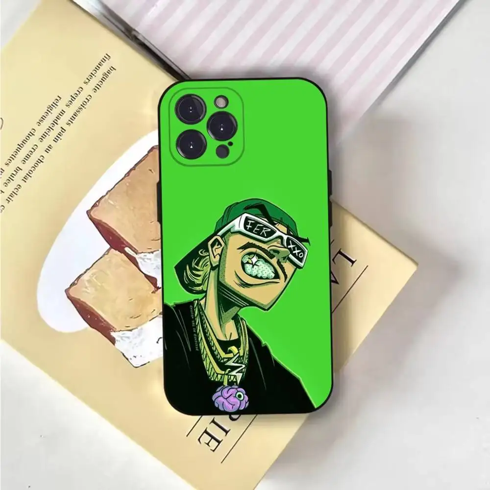 Funda de teléfono Ferxxo F-Feid Singer para iPhone 17,16,15,14,13,12,Pro,Max,Plus,E,SE4,Air,Mini cubierta suave negra