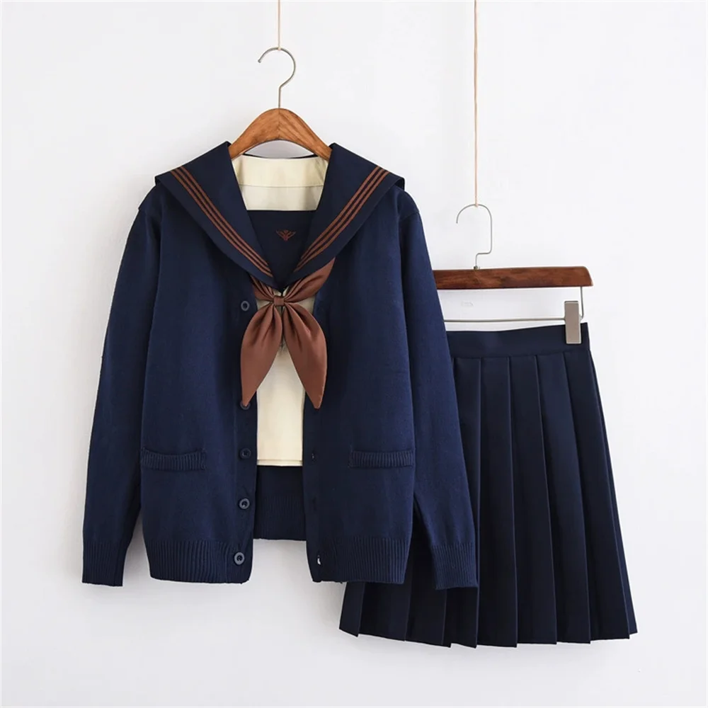 Japanese Academy Style JK Uniform Skirt Genuine Japanese Sailor Uniform Set