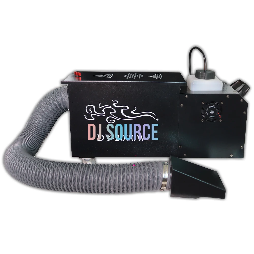 New Mini 2000W Single Head Water Fog Machine Low-lying Smoke Mist Machine Remote Control DMX DJ Disco Performance Stage Effect