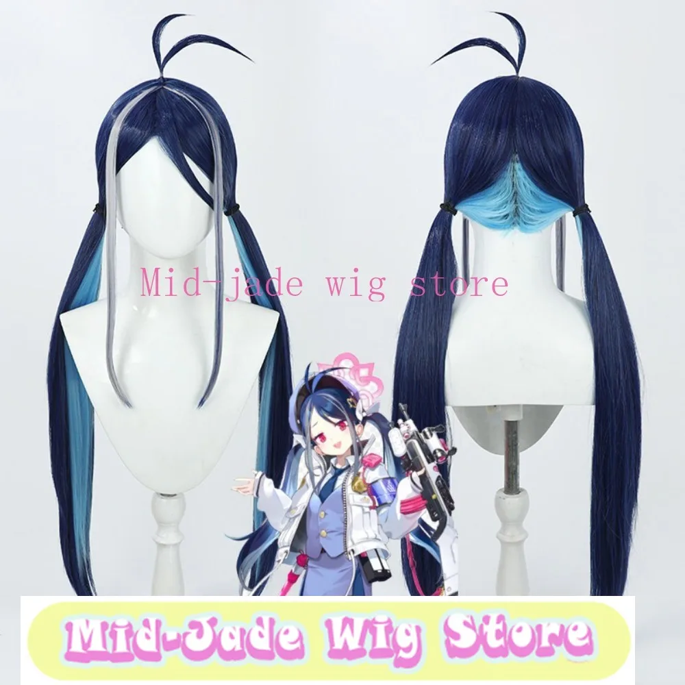 Nemugaki Fubuki Cosplay Wig Realistic Scalp Gradient Hair Style Soft Fiber Synthetic Wig Character Accessory