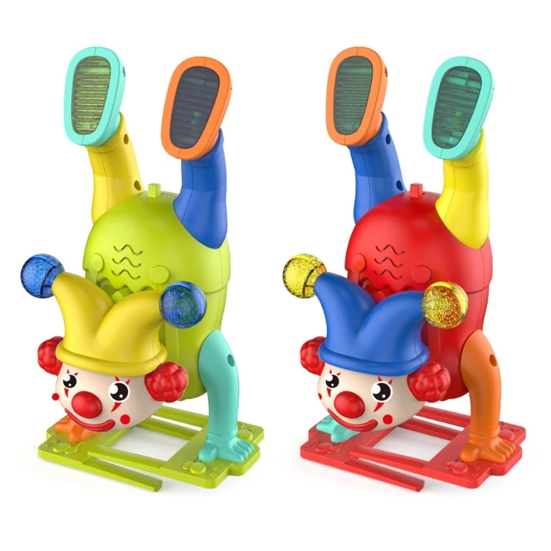 

Walking Clown Sound and Light Music Boys Girls Children Electric Moving Clowns Toy Gift for Kids Babies Age 3+