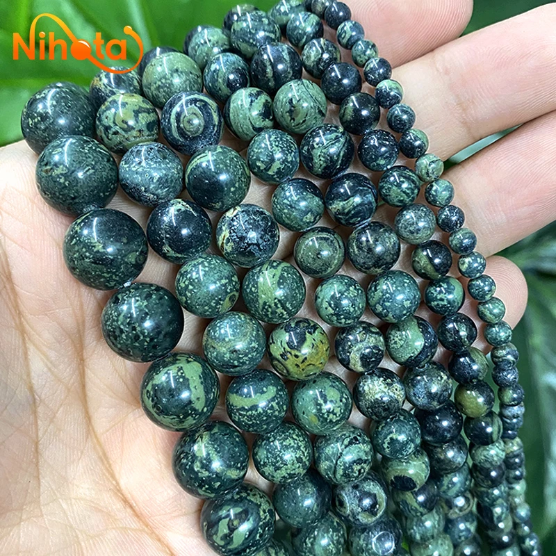 4/6/8/10/12mm New Material Kambaba Jaspers Round Beads for Earrings Rings Jewelry Making DIY Bracelet Accessories15'' Strand