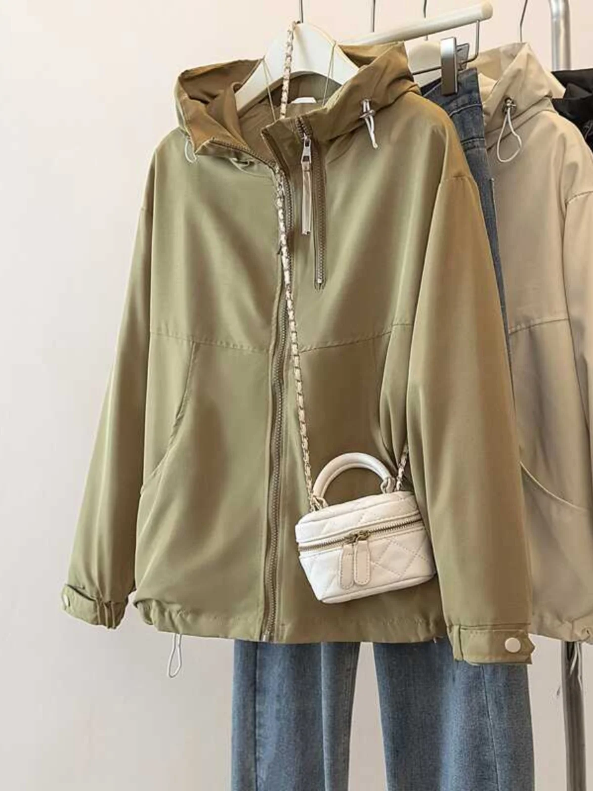 

plus Size Women's Lazy Sle Loose Fit Long Sve Hoodie Jaet Autumn Casual Top Outerwear Commute Sle Stand Sve Le...