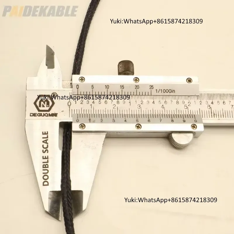 High Quality Paide PDK81300 2x18AWG+1SM Fiber Braiding Low Voltage Heat-Resistant Tethered Drone Cable FC Connector 1000VDC