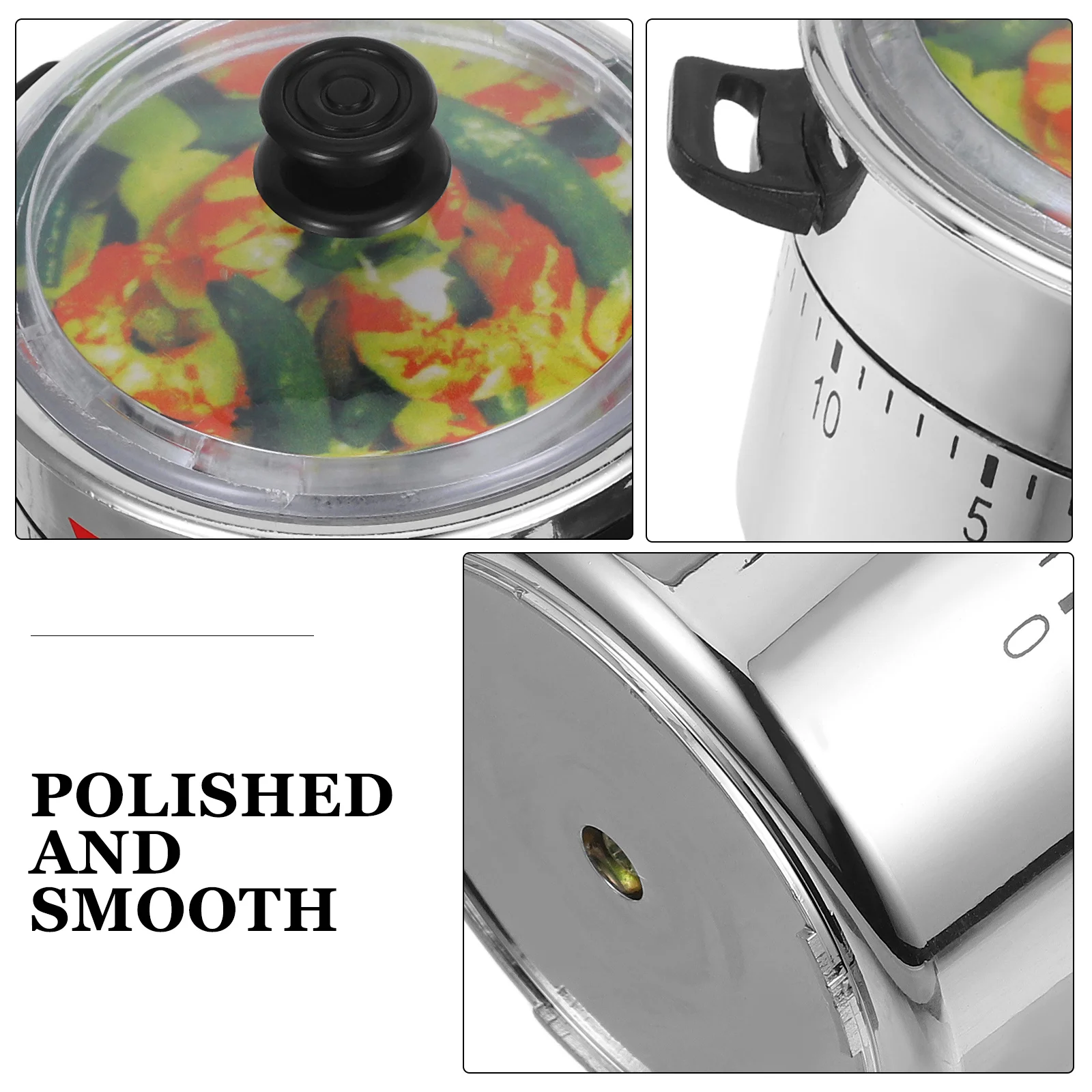 

High Pressure Cooker Mechanical Timer 60 Minute Countdown Kitchen Timer Cooking Baking Retro Vintage Cute Manual Reminder