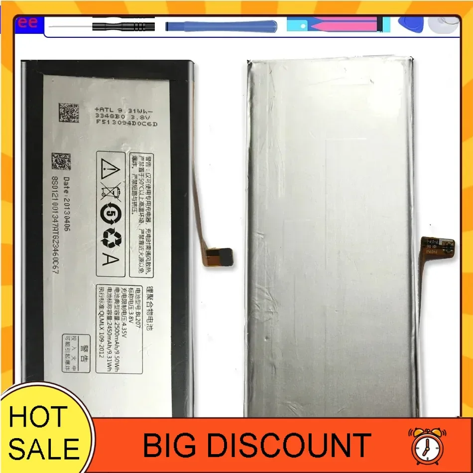 2500mAh Mobile Phone Battery For Lenovo K900, BL207