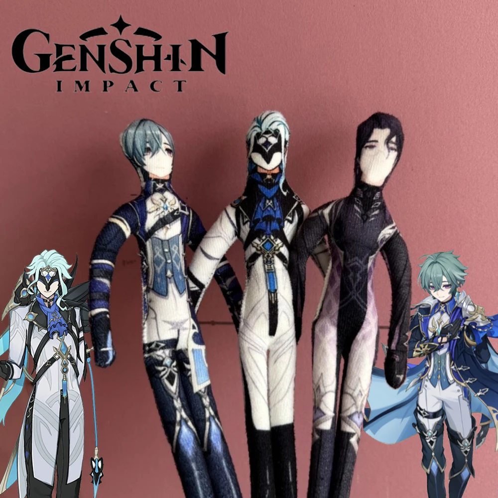 Игра Genshin Impact: Доктор Ил Дотторе Панталоне Регратор Лохен ​   Кукла для косплея, плюшевая мягкая игрушка, абстрактный гибкий реквизит