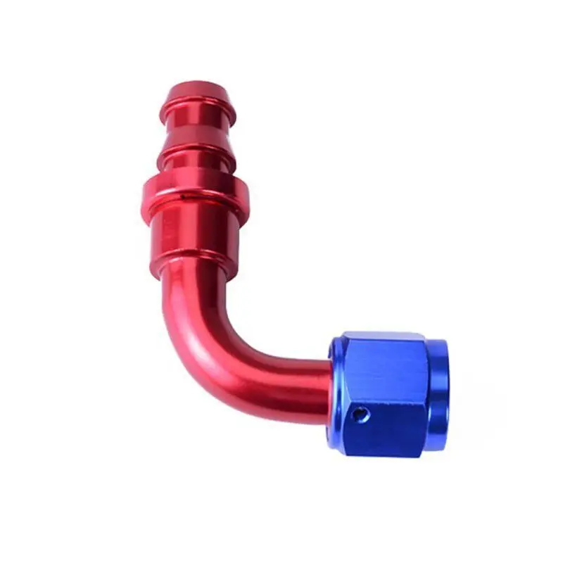 6AN 8AN 10AN Push On Lock Adaptador de encaixe final da mangueira de combustível para mangueira de combustível