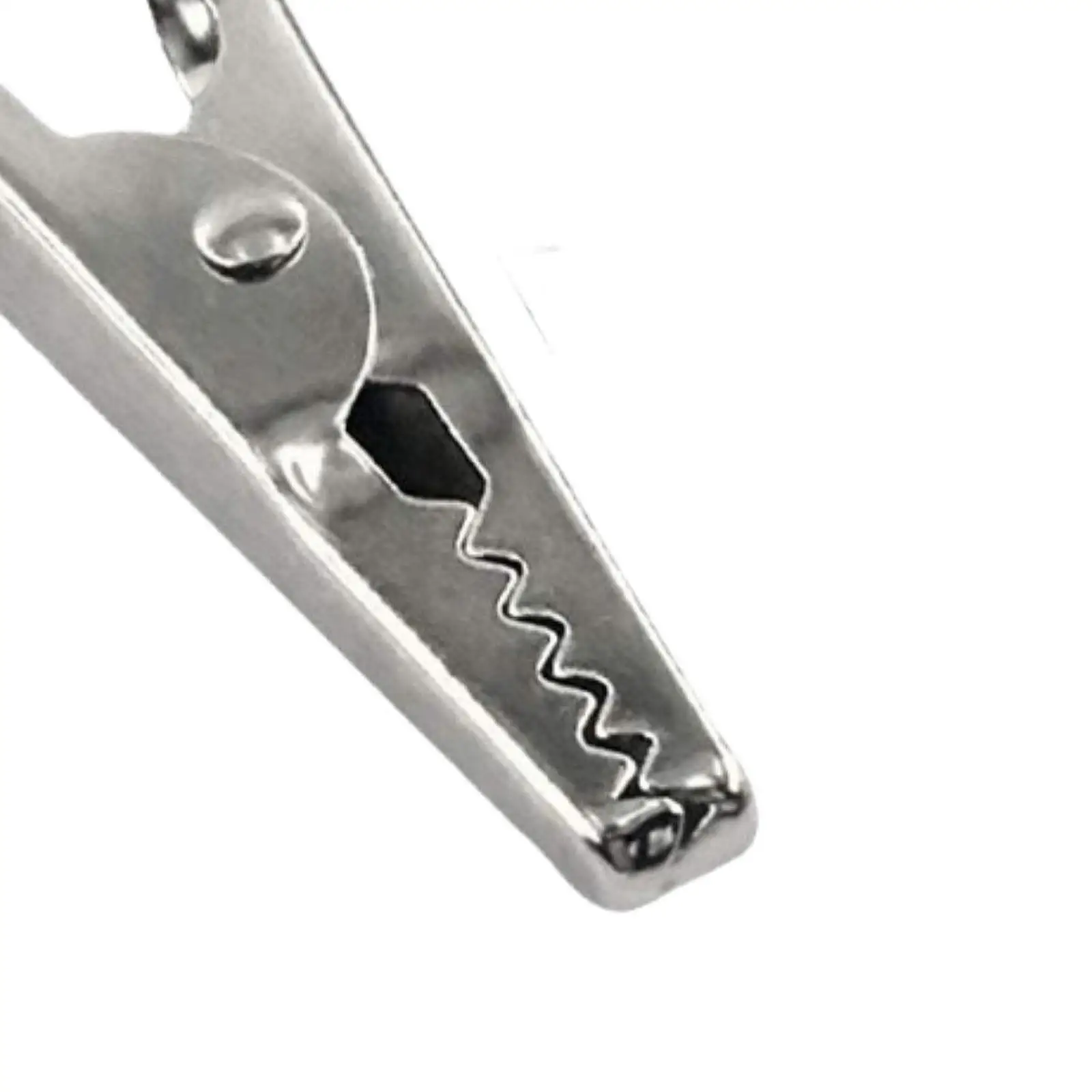 50 قطعة مشبك التمساح المعدني ، مشابك التمساح متعددة الوظائف 51 مللي متر مشابك زنبركية للاختبار الكهربائي العمل مختبر الحرفية #5