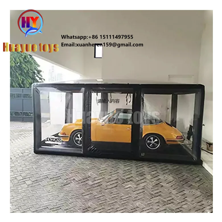 Factory Price Transparent Pvc Car Cover Inflatable Car Garage Tent Hail Proof Car Cover