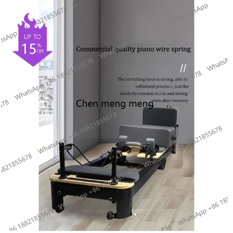 A49 Women's Reformers Machine Foldable Home Gym Fitness Equipment Aluminum Alloy Bed for Yoga Studio Exercise Sports