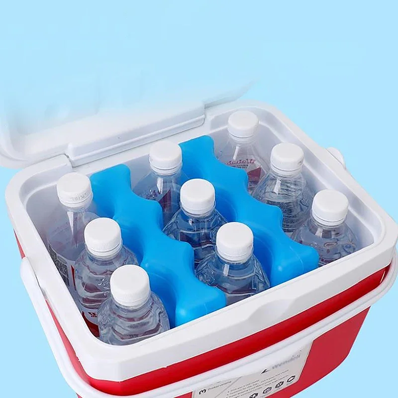 Gel Freezer Ice Blocks Picnic Travel Lunch Reusable Cool Cooler Pack Bag Water Injection Box For FRESH Food Storage view 2