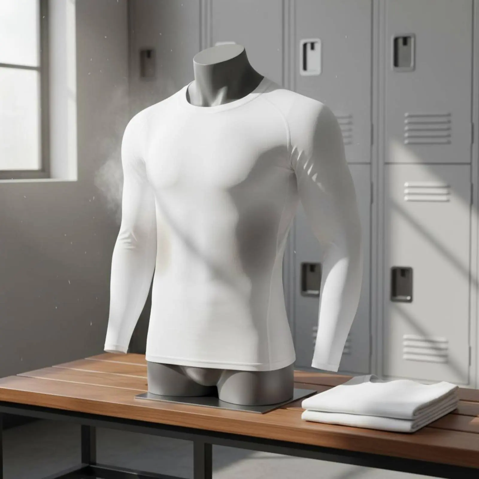 

Men's Long Sleeve Compression Shirt Sweat-Wicking Tight Fit Training Top Athletic Base Layer Shirt High Elasticity for Athletes