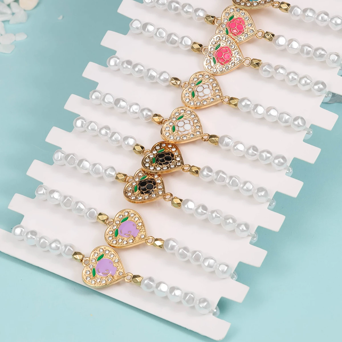 12 Simple and Extremely Simple Imitation Pearl Women's Bracelets