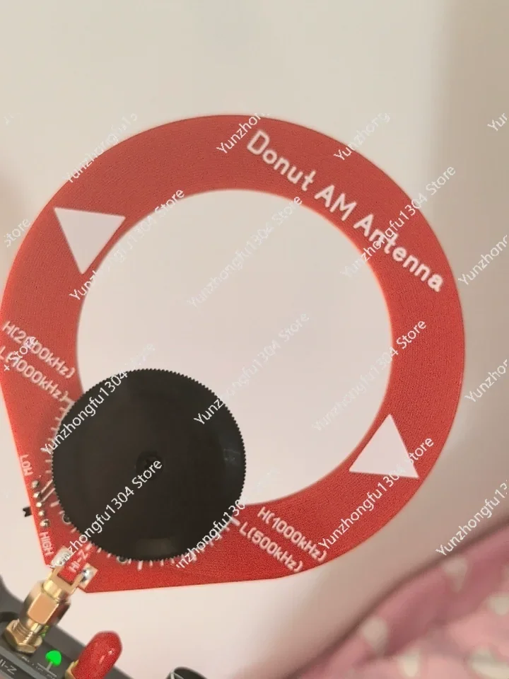 Mini Circle Antenna at mw sw Looping Antenna 4MHz-24MHz/500kHz-2000kHz/10k-180MHz Donut Medium Short Wave Antenna for Radio