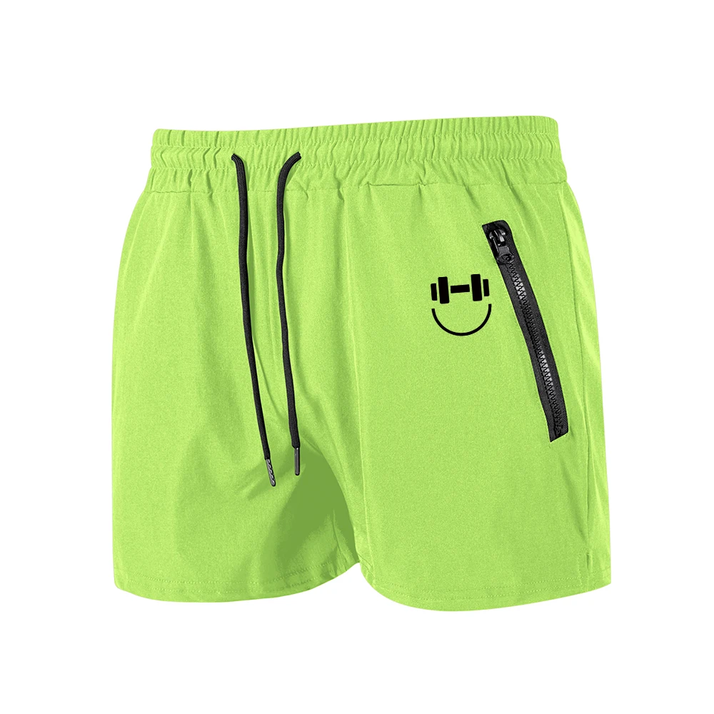 Men's Quick Drying Athletic Shorts With Side Zippered Pockets Loose Fitting And Breathable Perfect For Fitness And Casual Wear